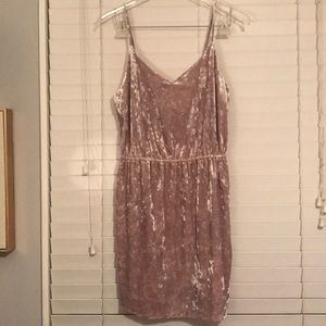Champagne Crushes Velvet Dress